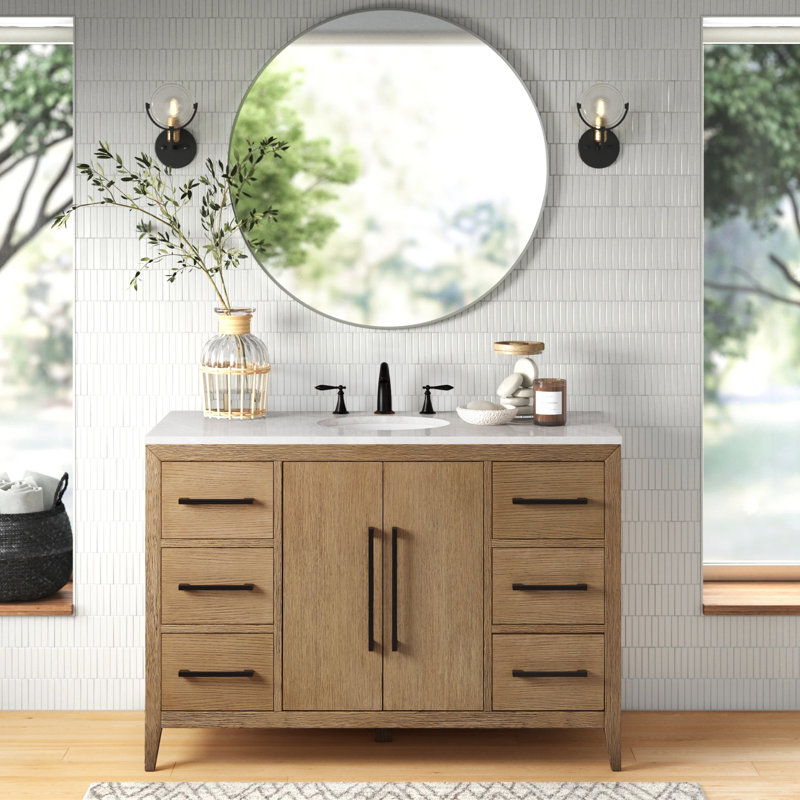 Mercury Row® Alsup 48" Single Bathroom Vanity Set & Reviews Wayfair